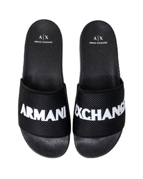 armani exchange slippers
